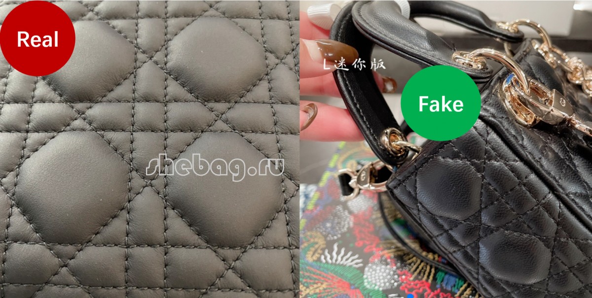 Cumu scopre un saccu di design falsu? (foto falsi versus reali): Dior (2022 aghjurnatu) - Best Quality Fake Louis Vuitton Bag Online Store, Replica designer bag ru