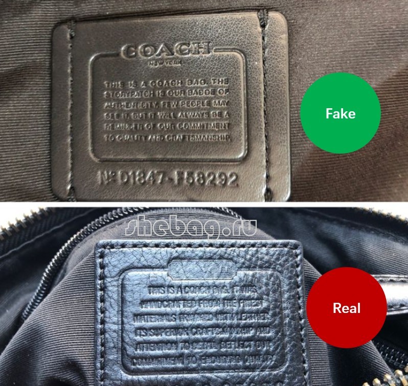Hvordan får man øje på en falsk designertaske?(falske vs rigtige billeder): Coach (2022 opdateret)-Bedste kvalitet falske Louis Vuitton taske onlinebutik, kopi designertaske ru