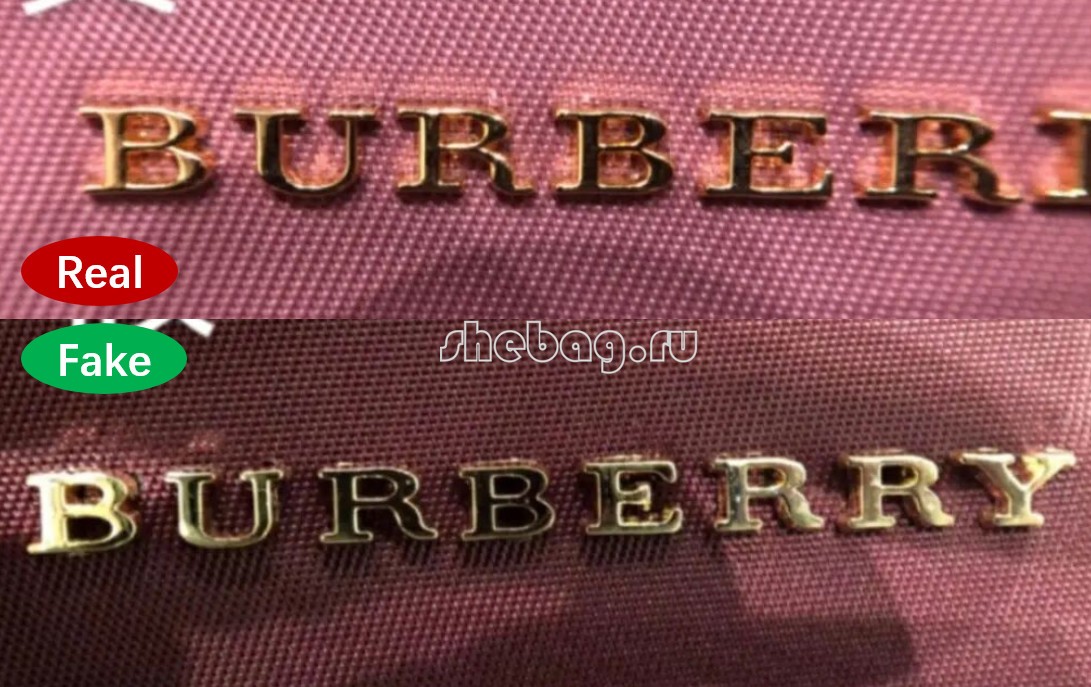 Hogyan lehet észrevenni egy hamis designer táskát? (Hamis és valódi fotók): Burberry-Legjobb minőségű hamis Louis Vuitton táska online áruház, replika designer táska ru