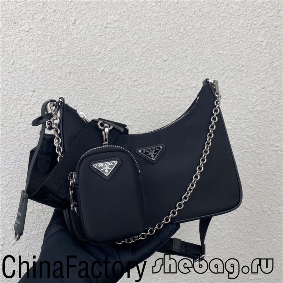 Yakanakisa mhando yePrada bhegi replica: Re-edition hobo 2005 (yakagadziridzwa 2022)-Best Quality Fake Louis Vuitton Bag Online Store, Replica designer bag ru