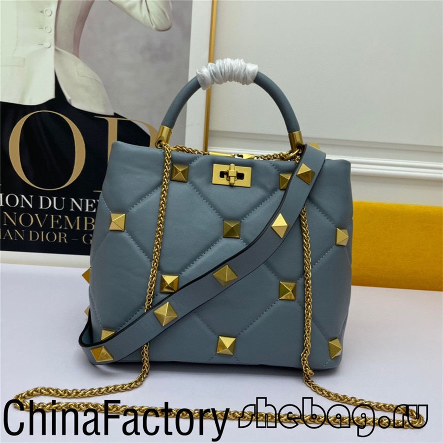 Tas replika Valentino: Roman Stud large Hongkong (2022 paling anyar)-Toko Online Tas Louis Vuitton Palsu Kualitas Terbaik, Tas desainer replika ru