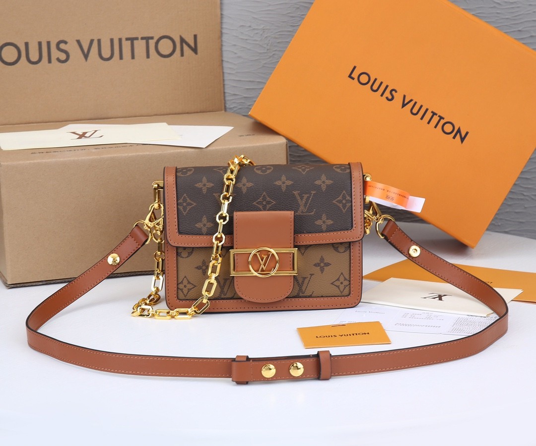 Louis Vuitton-ის ერთ-ერთი ყველაზე გაყიდვადი რეპლიკა ჩანთა Dauphine (2022 გამოცემა)-საუკეთესო ხარისხის ყალბი Louis Vuitton-ის ჩანთების ონლაინ მაღაზია, რეპლიკა დიზაინერის ჩანთა ru