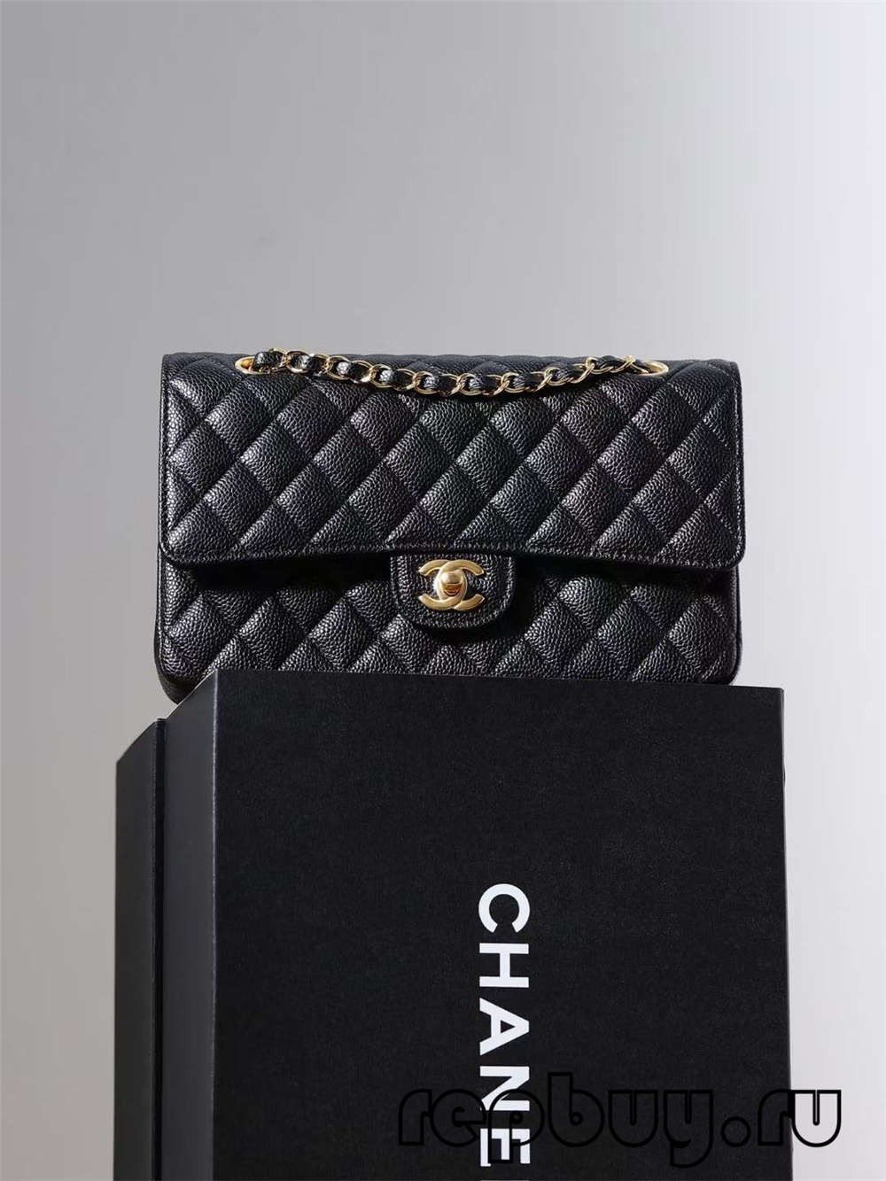 CHANEL Classicc Flap black gold buckle 25cm top replica bags (2022 Updated)-Best Quality Fake Louis Vuitton Bag Online Store, Replica designer bag ru