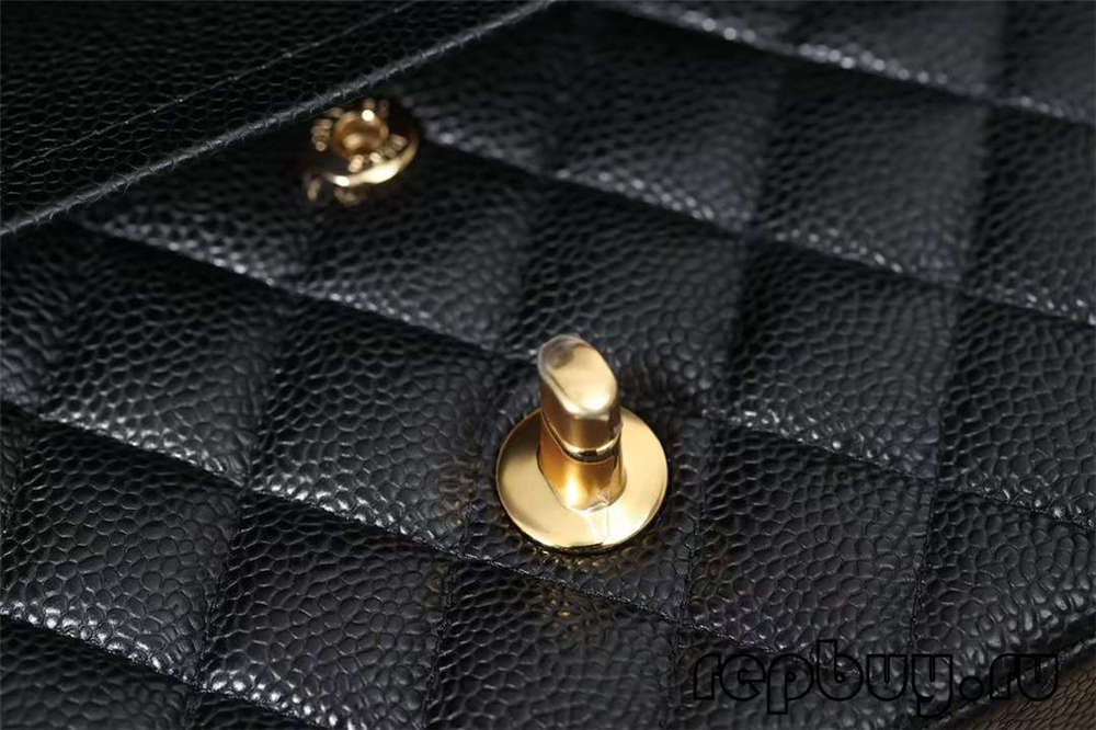 CHANEL Classicc Flap top replika väskor svart guld spänne 25cm Logotyp detalj (2022 Senaste)-Bästa kvalitet Fake Louis Vuitton Bag Online Store, Replica designer bag ru