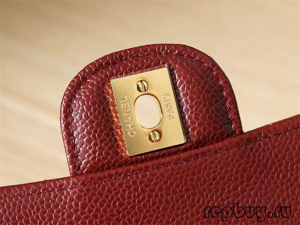 CHANEL Classicc 翻蓋包紅色 25cm 細節（2022 版）-Best Quality Fake Louis Vuitton Bag Online Store, Replica Designer bag ru