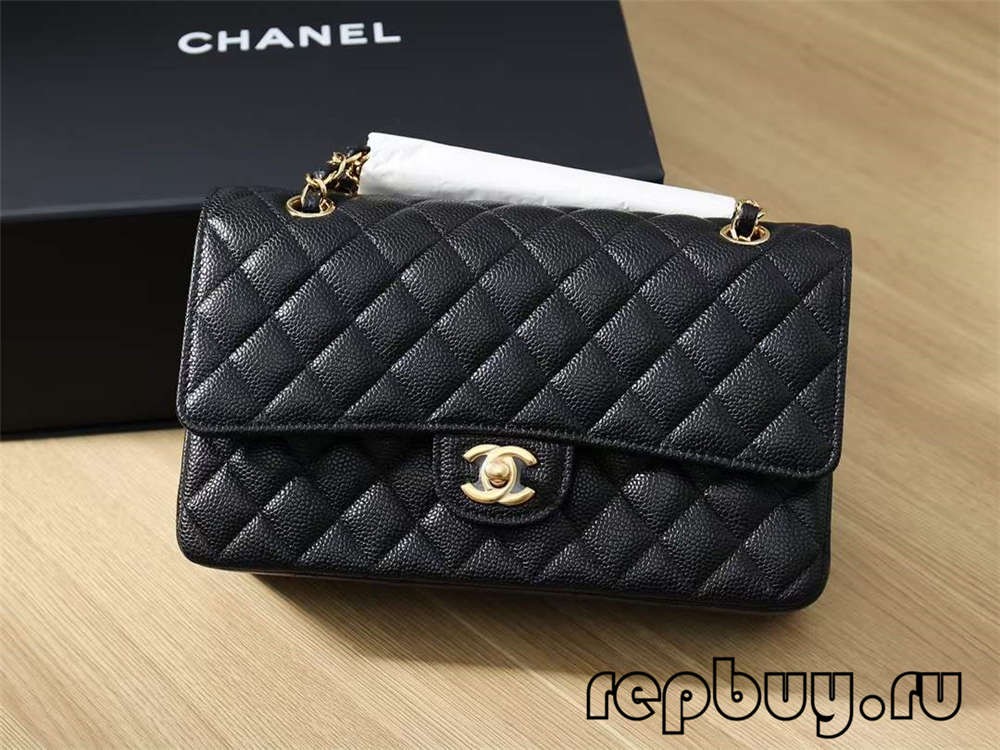 CHANEL Classic Flap top-реплика торби црно злато црно сребрено црвено злато три бои контраст 25cm (издание 2022)-Најдобар квалитет Лажни торби Луј Витон Онлајн продавница, реплика дизајнерска торба ru