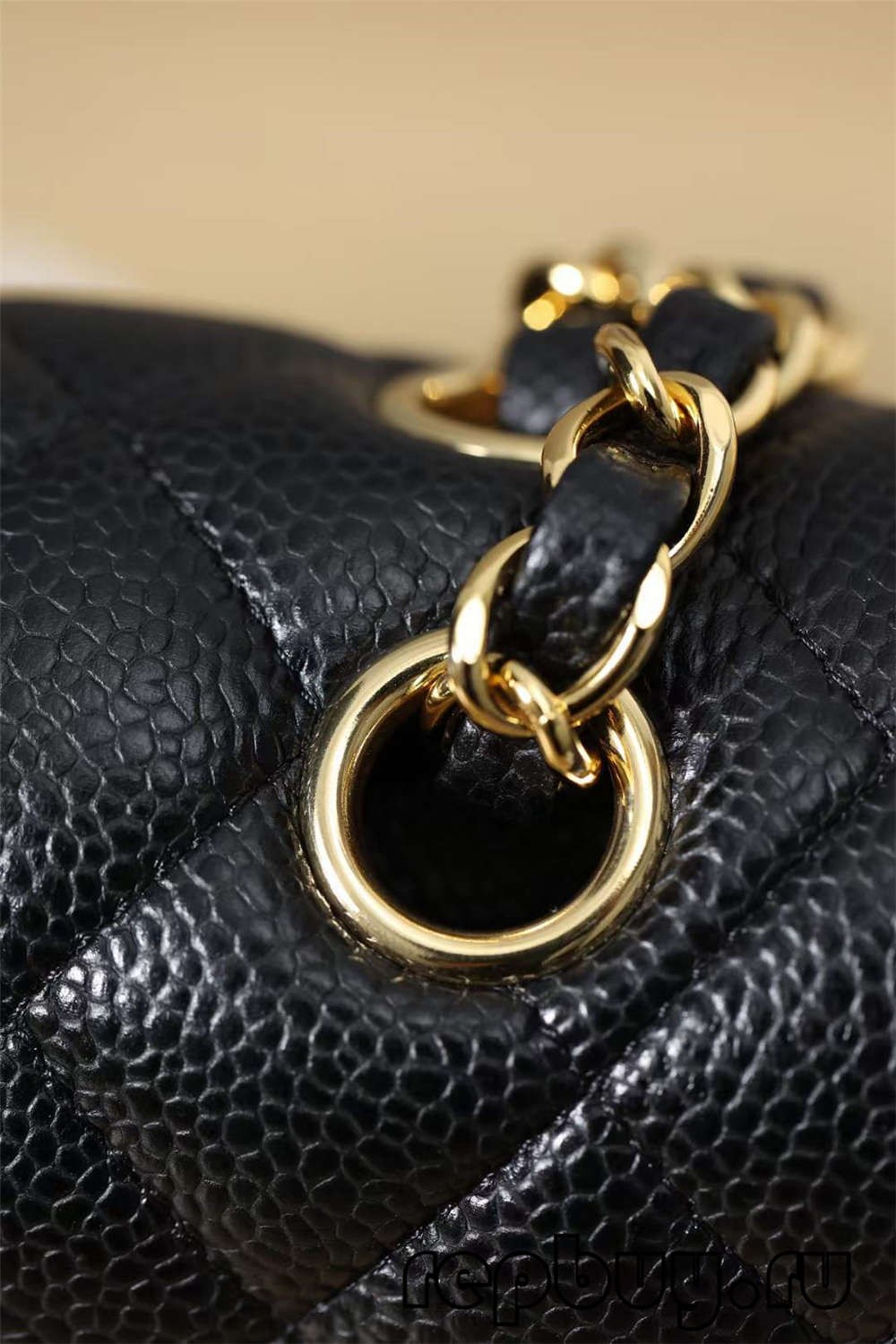 CHANEL Classic Flap Sivella d'or negre de 25 cm de bossa de rèplica superior Corretja d'espatlla i detalls de maquinari (2022 actualitzat) - Botiga en línia de bosses falses de Louis Vuitton de millor qualitat, bossa de disseny de rèplica ru