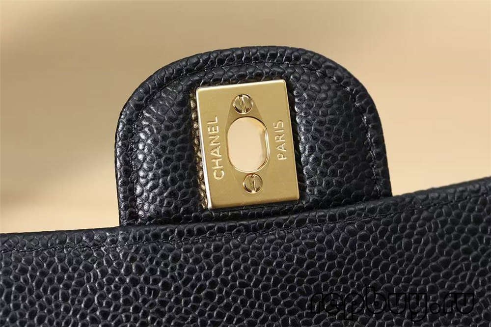 CHANEL Classic Flap Sivella d'or negre de 25 cm de bossa de rèplica superior Corretja d'espatlla i detalls de maquinari (2022 actualitzat) - Botiga en línia de bosses falses de Louis Vuitton de millor qualitat, bossa de disseny de rèplica ru