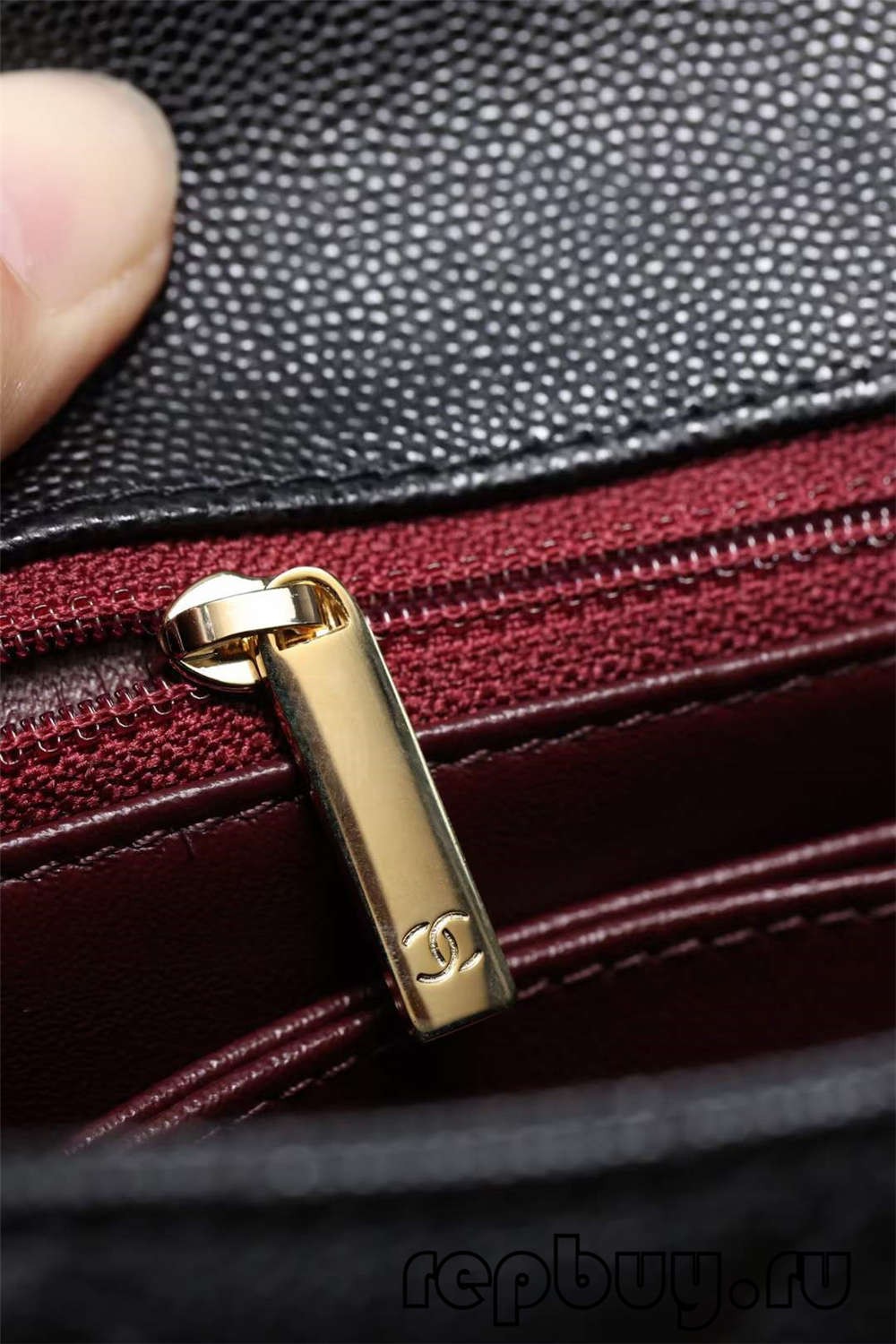 Chanel Coco Handle top replica handbags with black gold buckle zipper detail (2022 Latest)-Best Quality Fake Louis Vuitton Bag Online Store, Replica designer bag ru