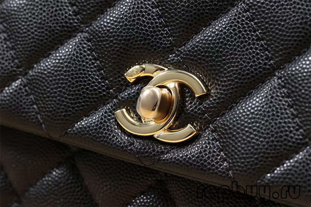 Chanel Coco Handle horní replika kabelky černá zlatá přezka hardware a detaily rukojeti (aktualizováno 2022)-Nejlepší kvalita falešná taška Louis Vuitton Bag Online Store, Replica designer bag ru