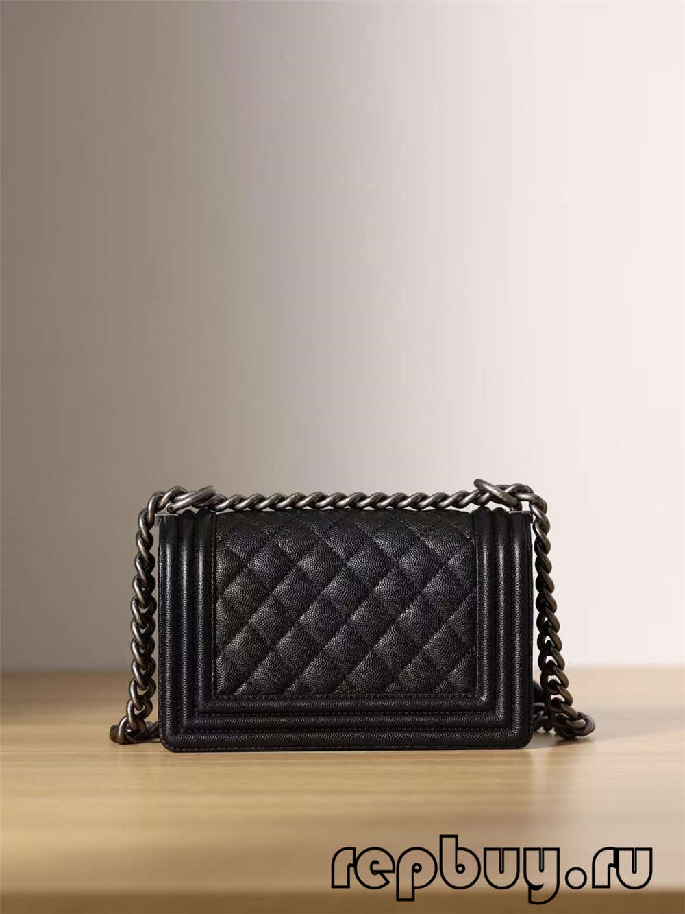 Chanel Leboy Top Replica Handbag Black Small (2022 යාවත්කාලීන කරන ලදි)-හොඳම ගුණාත්මක ව්‍යාජ Louis Vuitton Bag Online Store, Replica designer bag ru