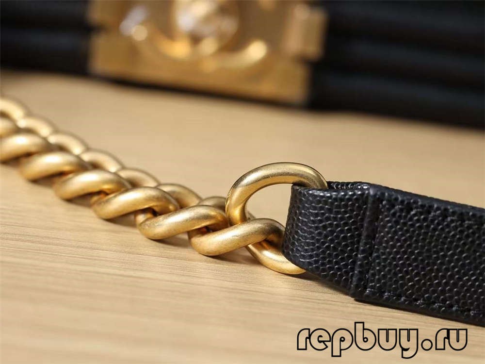 Chanel Leboy top replica handbags small gold buckle chain detail (2022 Last) - Best Quality Fake Louis Vuitton Bag Online Store, replica designer bag ru