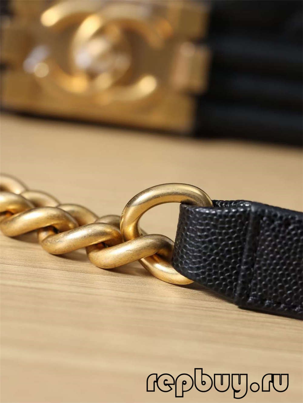 Chanel Leboy top replica handbags small gold buckle chain details (2022 නවතම)-හොඳම ගුණාත්මක ව්‍යාජ Louis Vuitton Bag Online Store, Replica designer bag ru