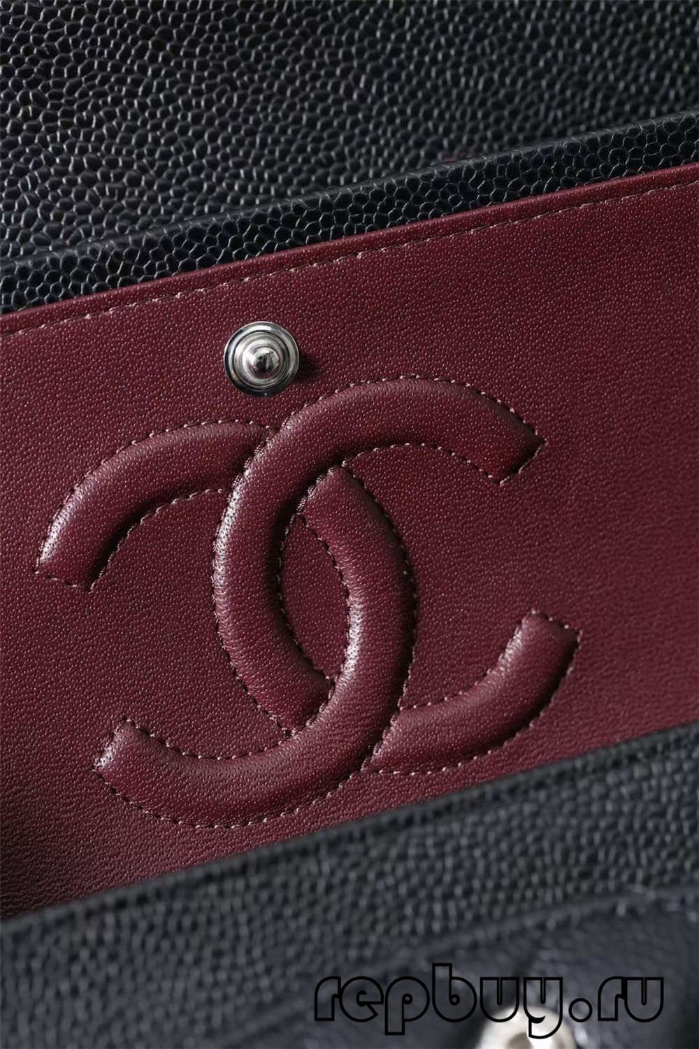 CHANEL Classic Flap Top Replica Tasker Sort Sølv Spænde 25cm Skulderrem og Logo Detaljer (2022 Seneste)-Bedste kvalitet Fake Louis Vuitton Taske Online Store, Replica designer taske ru