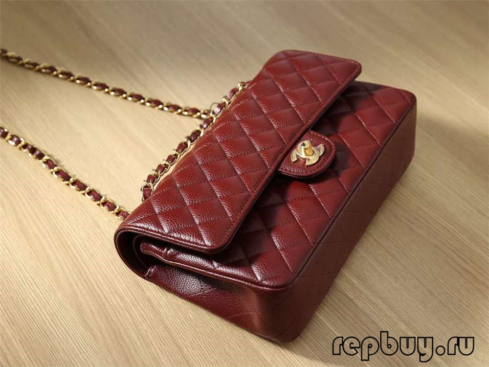 CHANEL 클래식 플랩 탑 레플리카 백 레드 25cm 내부 포켓 디테일(2022 에디션)-Best Quality Fake Louis Vuitton Bag Online Store, Replica Designer bag ru