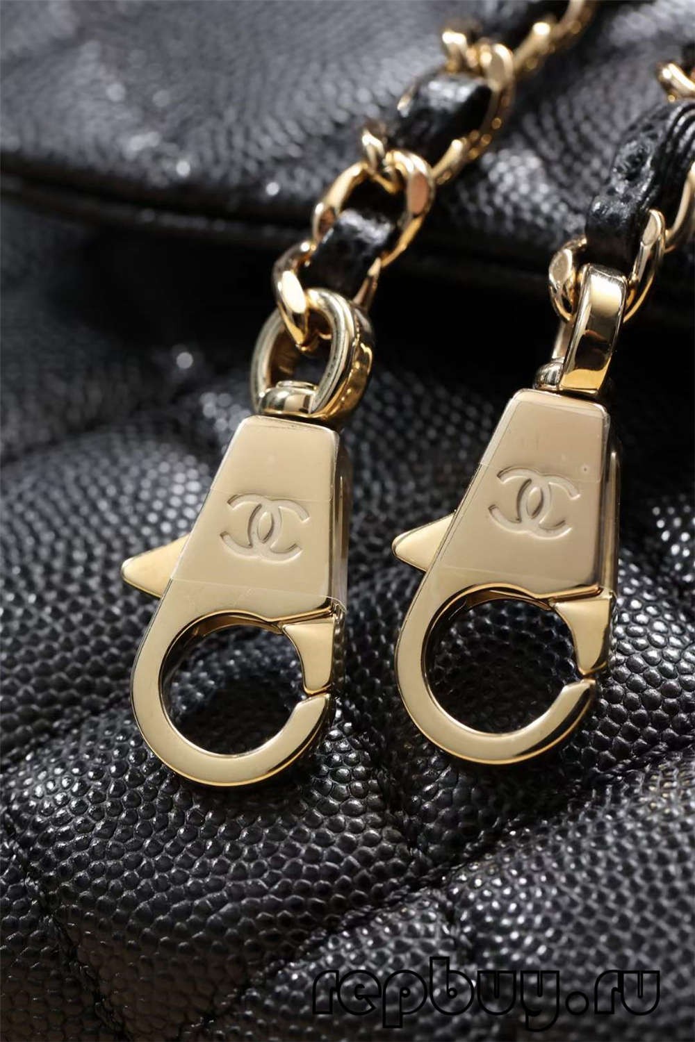 Chanel Coco Handle Top Replica Handbag Black Gold Buckle Laser Label Detail (издание 2022 г.) - Интернет-магазин поддельной сумки Louis Vuitton лучшего качества, Реплика дизайнерской сумки ru