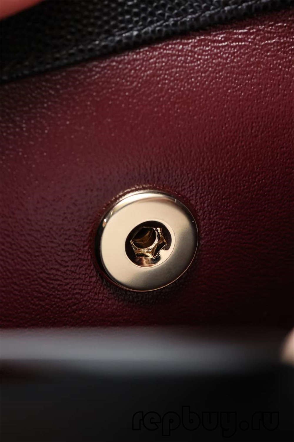 Chanel Coco Handle Top Replica Handbag Black Gold Buckle Inside Pocket Detail (2022 Updated)-Best Quality Fake Louis Vuitton Bag Online Store, Replica designer bag ru
