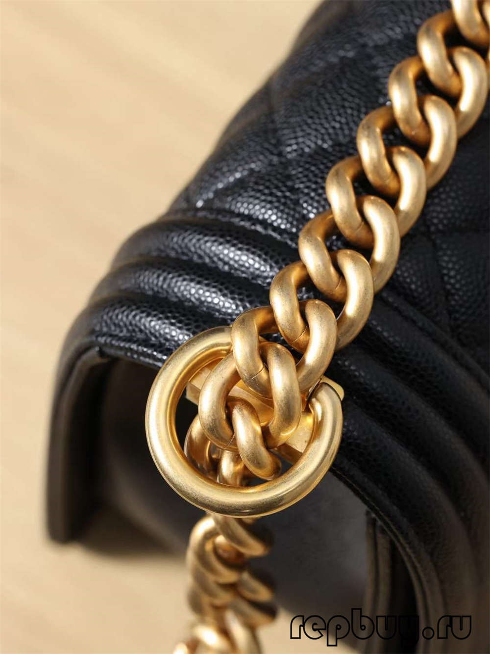 Chanel Le boy top replica handbags medium gold buckle chain detail (2022 Special)-Best Quality Fake Louis Vuitton Bag Online Store, Replica designer bag ru