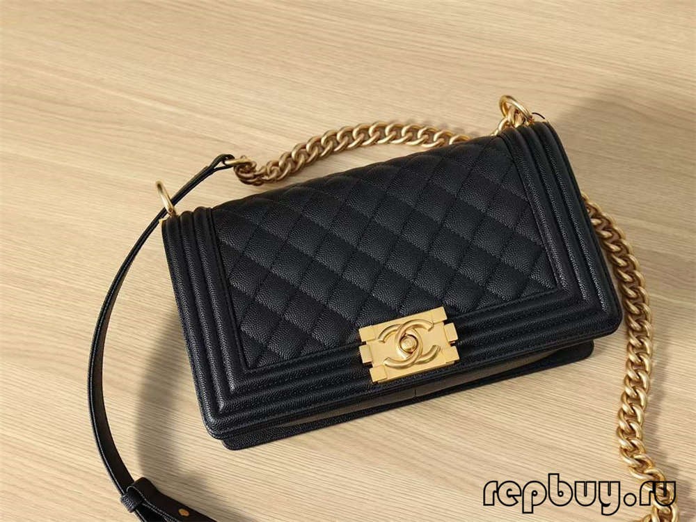 Chanel Leboy top replica handbags medium gold buckle inner label and logo details (2022 Latest)-Best Quality Fake Louis Vuitton Bag Online Store, Replica designer bag ru