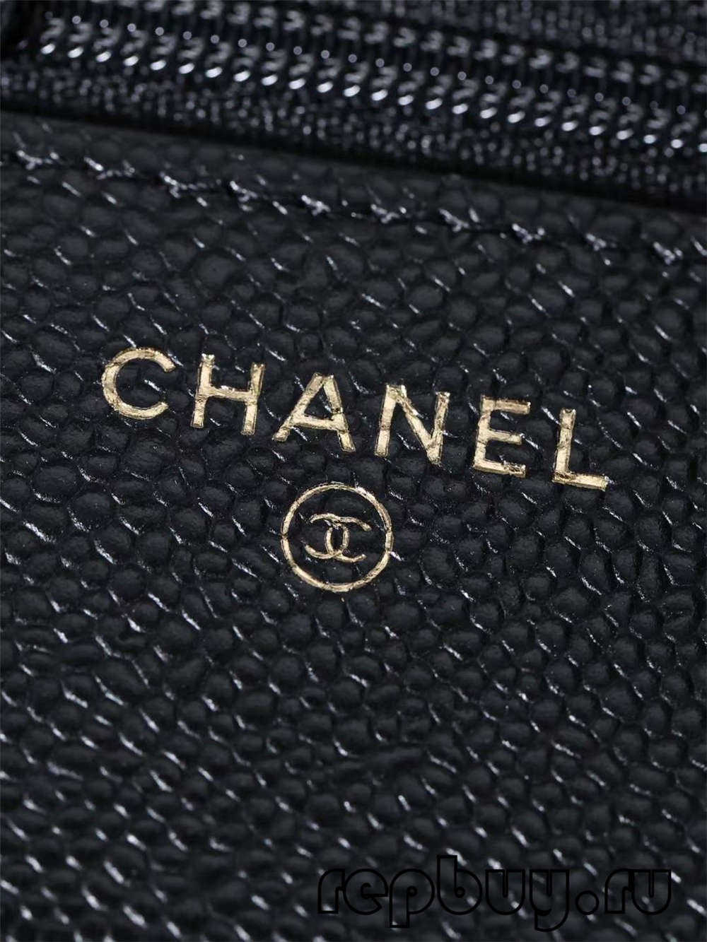 CHANEL WOC classic lychee pattern gold buckle chain bag Hardware and engraved details (2022 Updated)-Best Quality Fake Louis Vuitton Bag Online Store, Replica designer bag ru