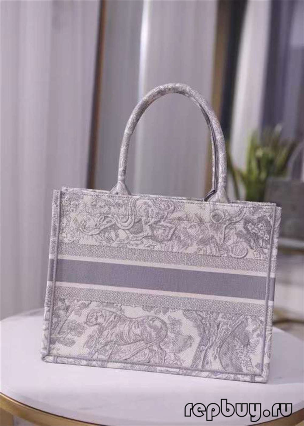 Dior Book Tote Малки топ чанти реплики сиви 36.5 см (2022 г. актуализиран)-Най-добро качество на фалшива чанта Louis Vuitton Онлайн магазин, копие на дизайнерска чанта ru