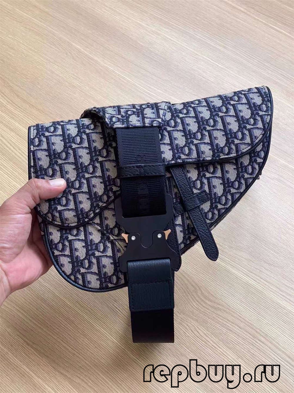 Dior top replika tas pelana bordir hitam Miring cetak 26 cm (2022 Spesial) - Tas Louis Vuitton Palsu Kualitas Terbaik Toko Online, tas desainer replika ru