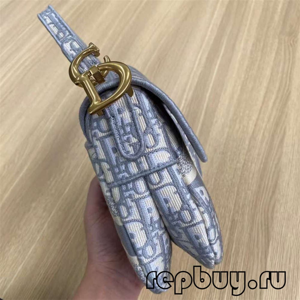 Dior Top Replica Saddle Bag Grey Embroidery Oblique Print (Khatiso ea 2022) -Mokotla o Molemo ka ho Fetisisa oa Lebenkele la Marang-rang la Fake Louis Vuitton, Replica designer bag ru