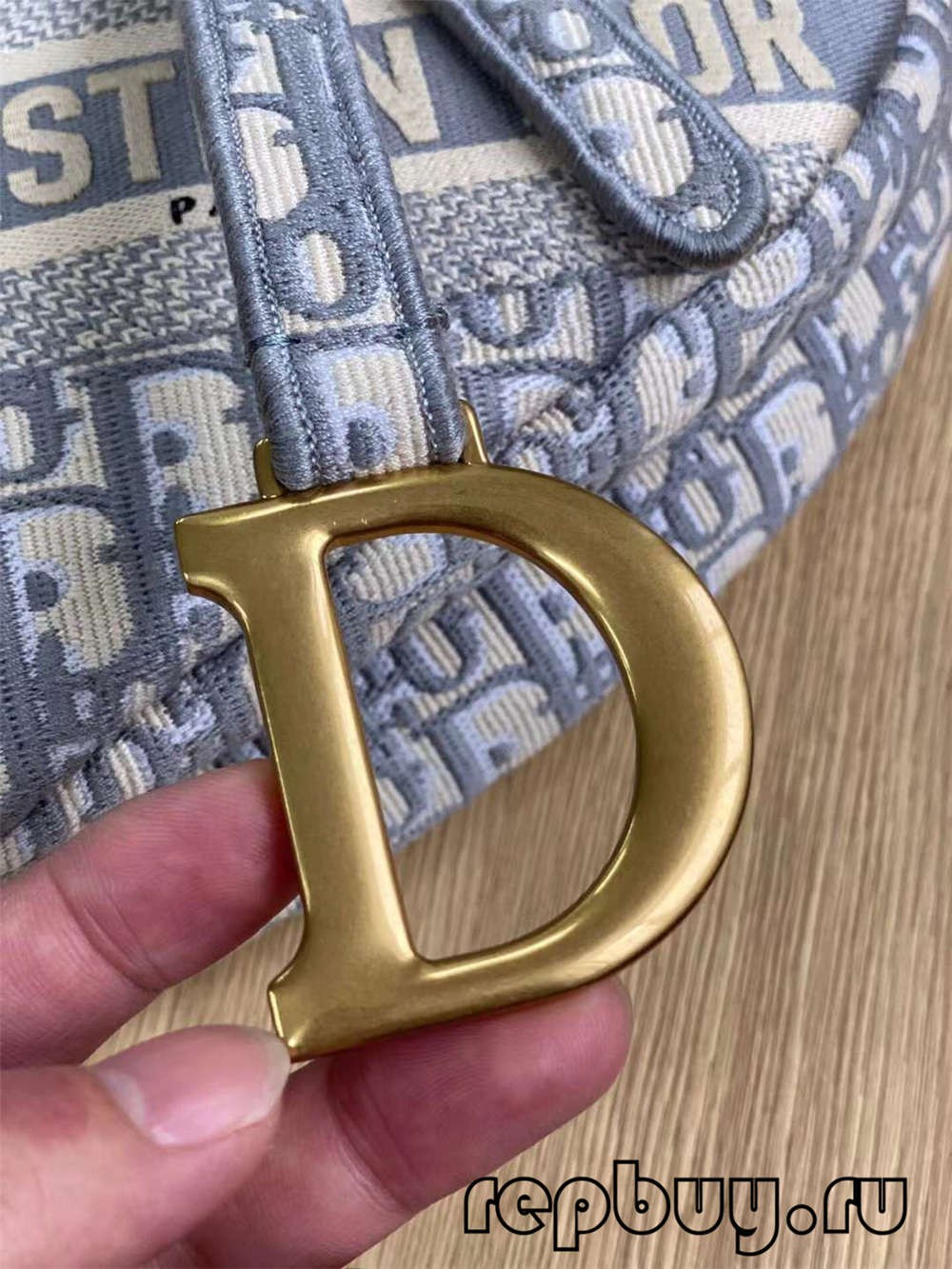 Dior Top Replica Saddle Bag Grey Embroidery Oblique Printed Inside Label Detail (2022Terkini)-Kedai Dalam Talian Beg Louis Vuitton Palsu Kualiti Terbaik, Beg berjenama replika ru