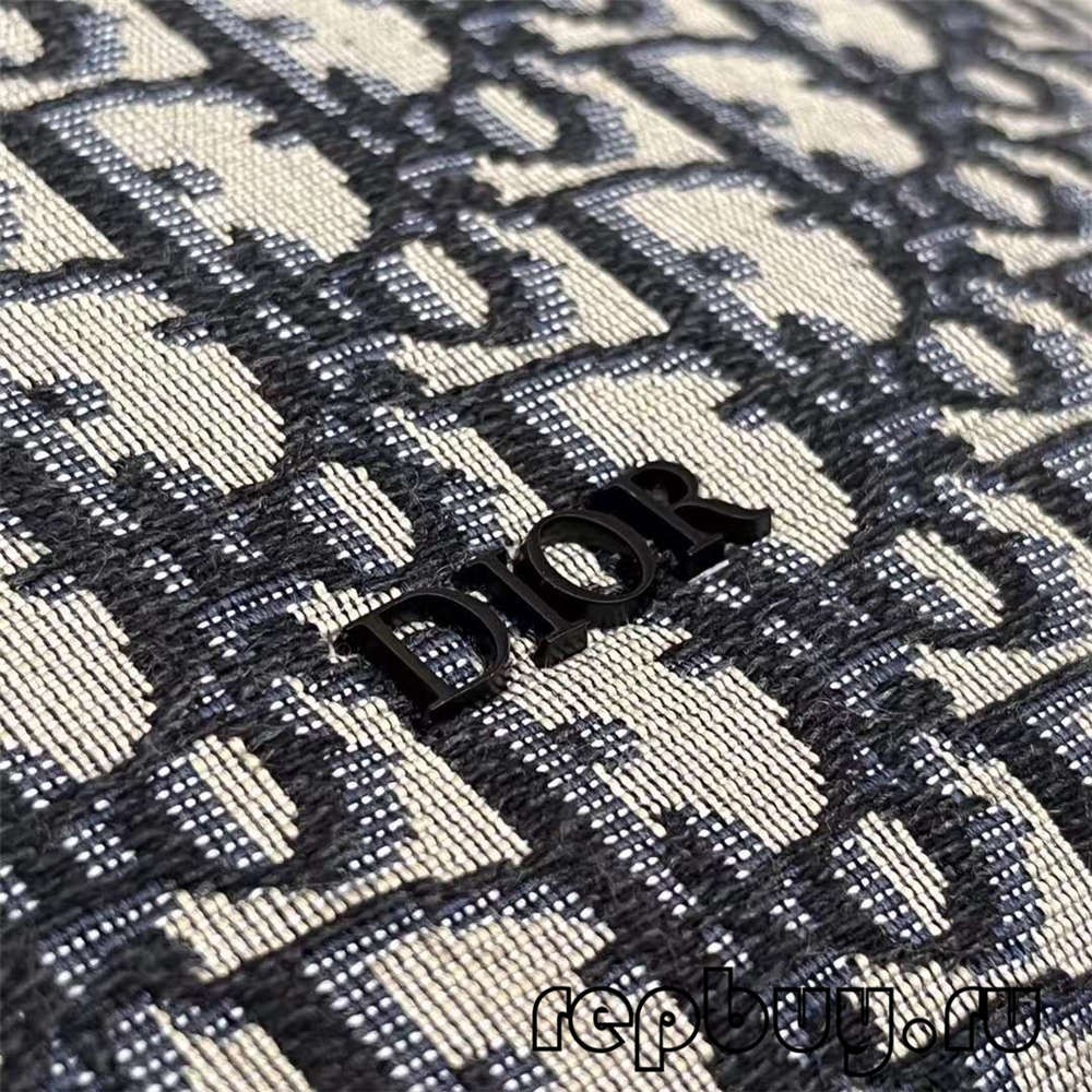 Dior réplica superior do bolso de lona bordado azul Detalles de impresión oblicua (edición 2022) - Tenda en liña de bolsos Louis Vuitton falsos de mellor calidade, réplica de bolsos de deseño ru