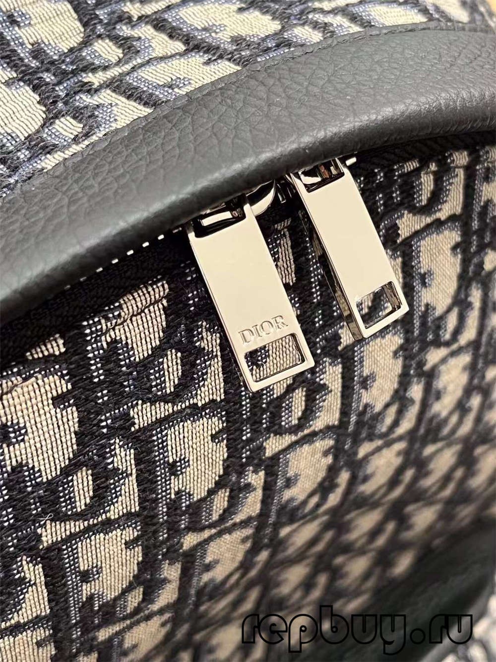 Dior top replica duffel bag blue embroidery Oblique print details (2022 Edition)-Best Quality Fake Louis Vuitton Bag Online Store, Replica designer bag ru