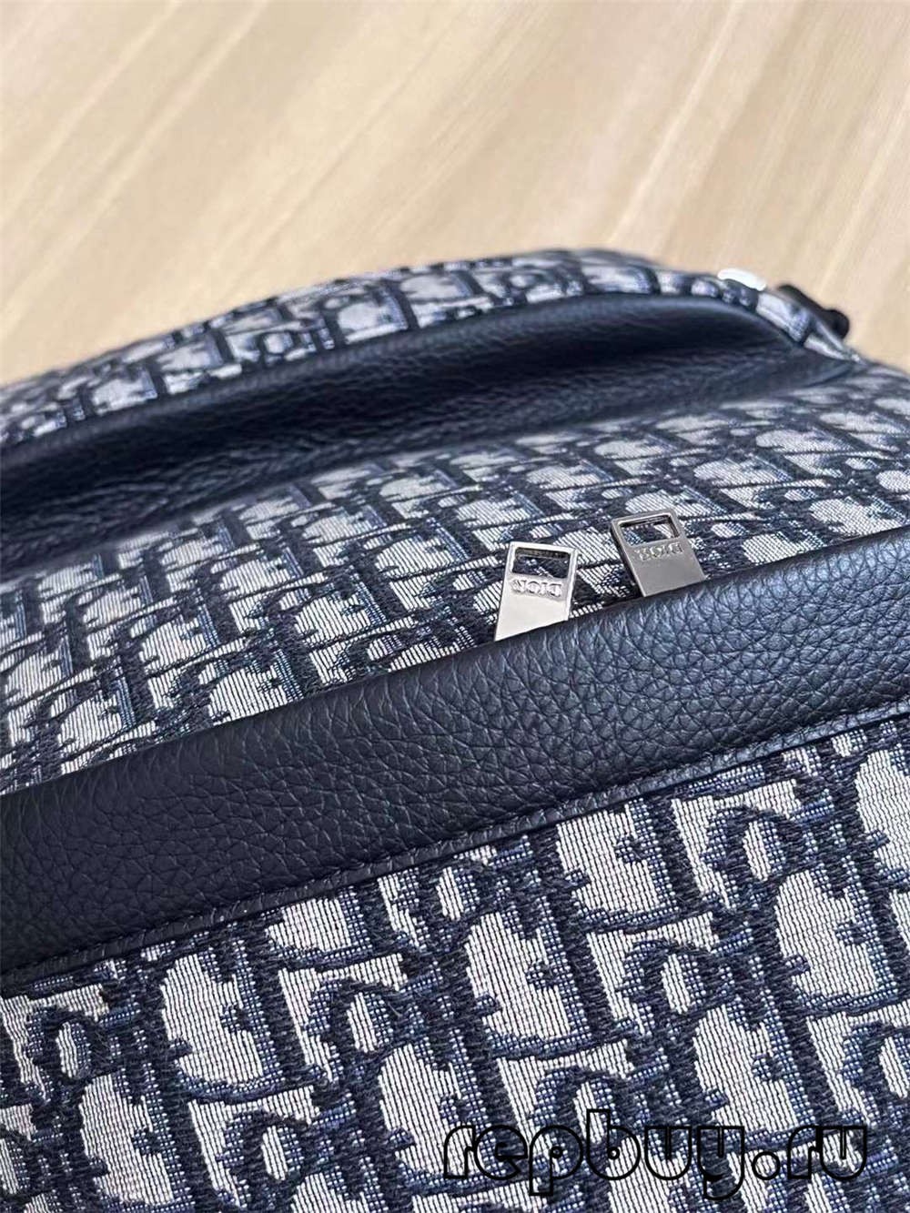 Dior top réplica bolso de lona bordado azul Detalles de impresión oblicua (Edición 2022)-Mejor calidad Fake Louis Vuitton Bag Online Store, Replica designer bag ru