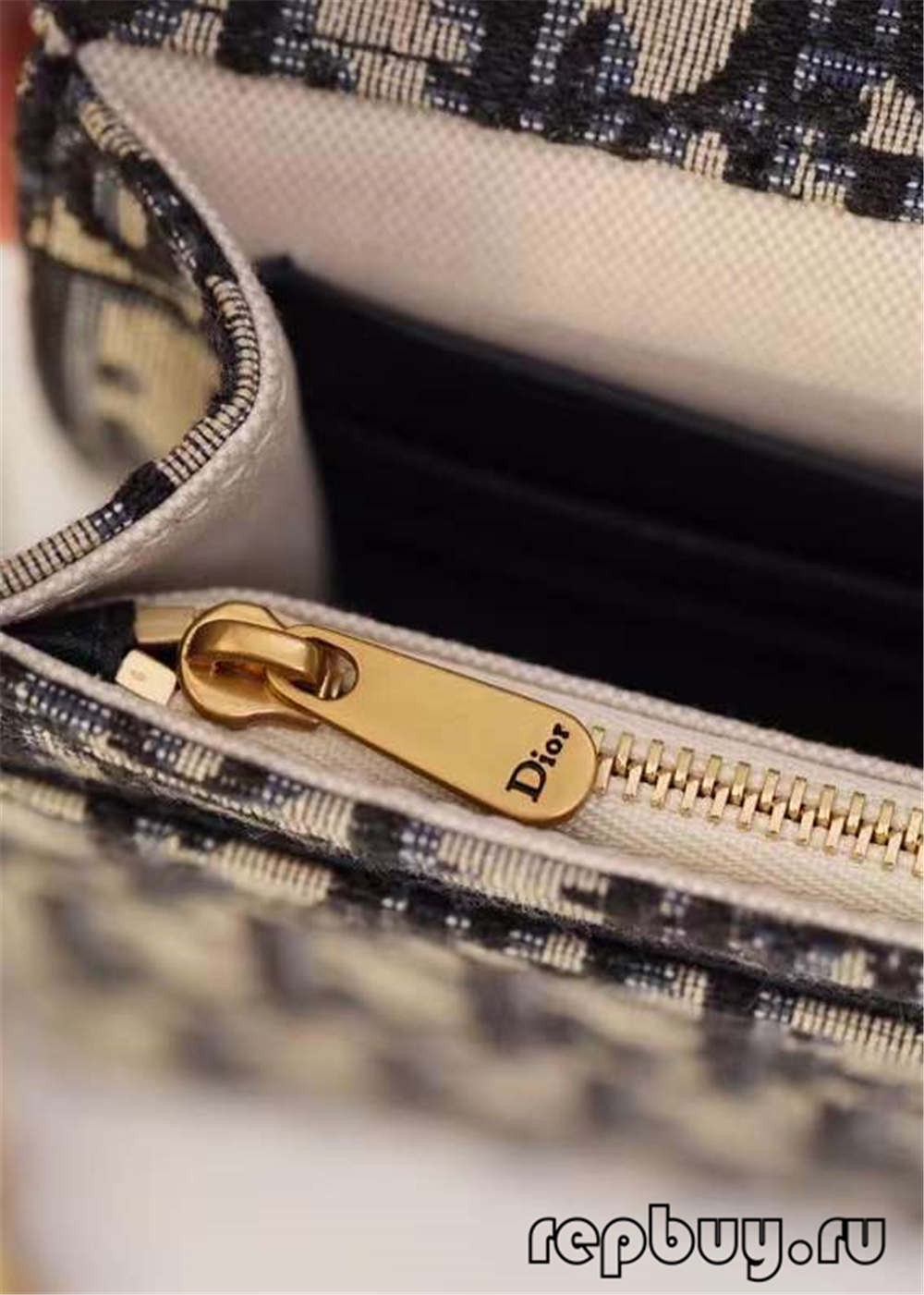 Bossa d'embragatge Dior rèplica superior de tela jacquard blava de 22 cm Detalls artesanals d'impressió obliqua (edició 2022) - Botiga en línia de bosses falses de Louis Vuitton de millor qualitat, bossa de dissenyador de rèplica ru