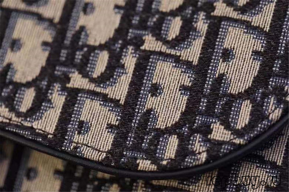 Dior top replika saal koppelaar sak 22 cm blou jacquard stof skuins druk (2022 Nuutste)-Beste kwaliteit vals Louis Vuitton sak aanlyn winkel, replika ontwerper sak ru