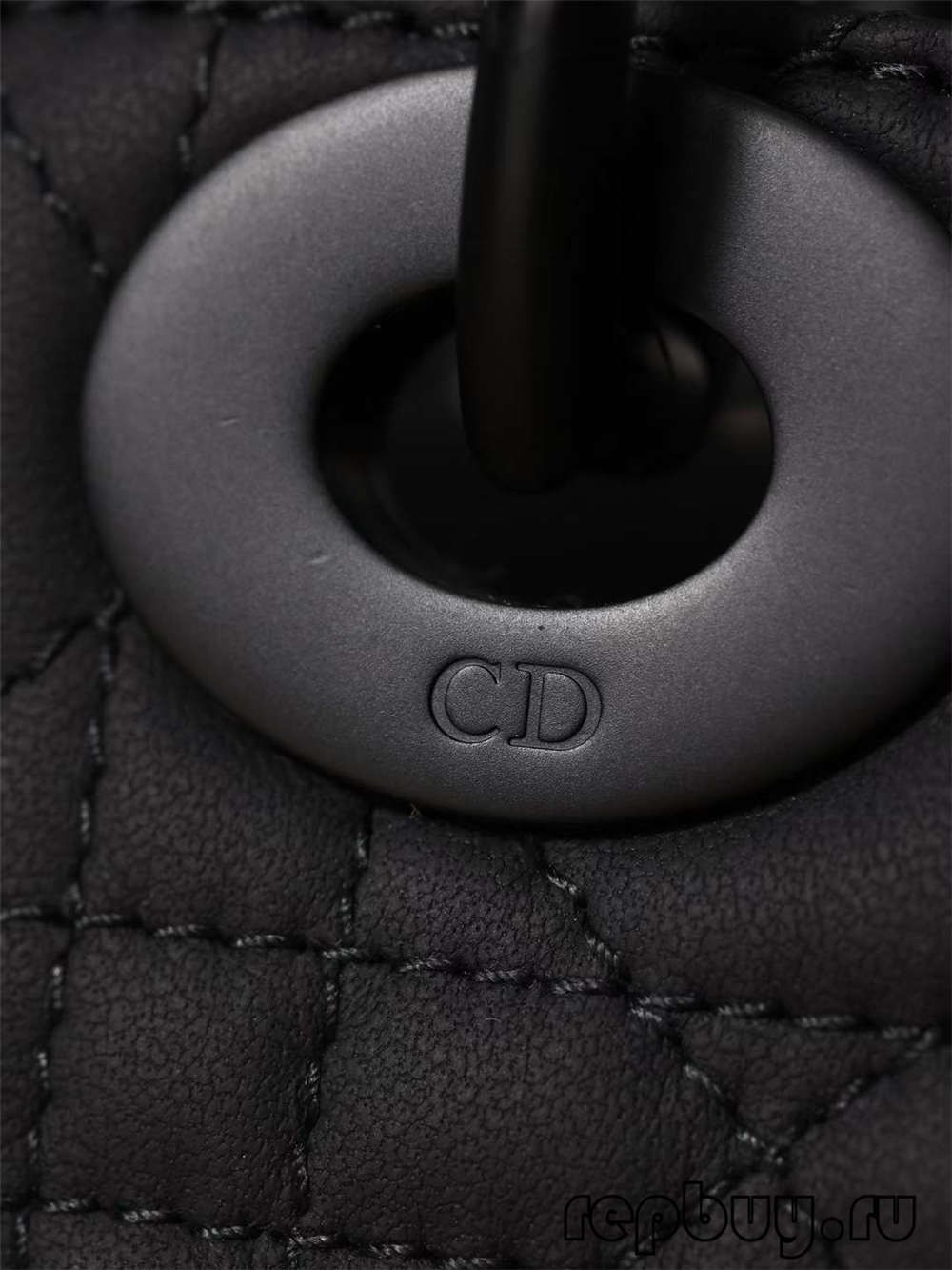 LADY DIOR Mini Black Top Replica Handbag Matte Cowhide Detail (2022 An sabunta) -Mafi kyawun ingancin Jakar Louis Vuitton Bag Online Store, Replica designer bag ru