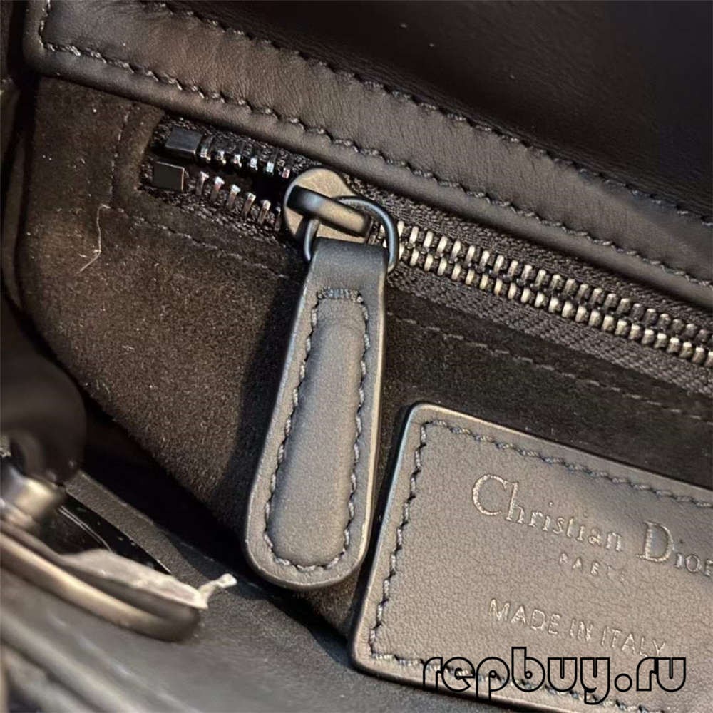 LADY DIOR Mini Black Top Repliki torebek Matowa skóra bydlęca Prawdziwa lub fałszywa czek (specjalne 2022)-najwyższa jakość fałszywe torebki Louis Vuitton Sklep internetowy, torebka projektanta replik.