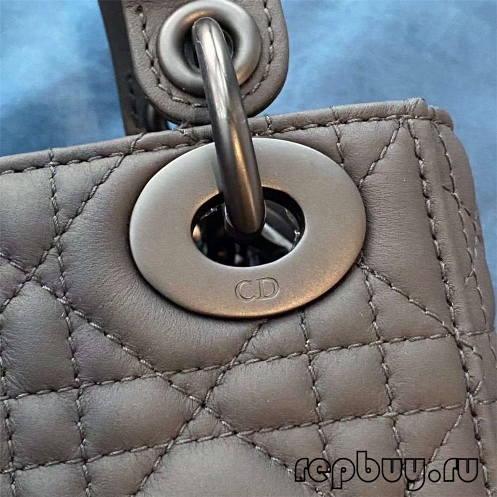 LADY DIOR Mini Black Top Replica Handbags Matte Cowhide Real or Fake Check (2022 Special)-Best Quality Fake Louis Vuitton Bag Online Store, Replica designer bag ru