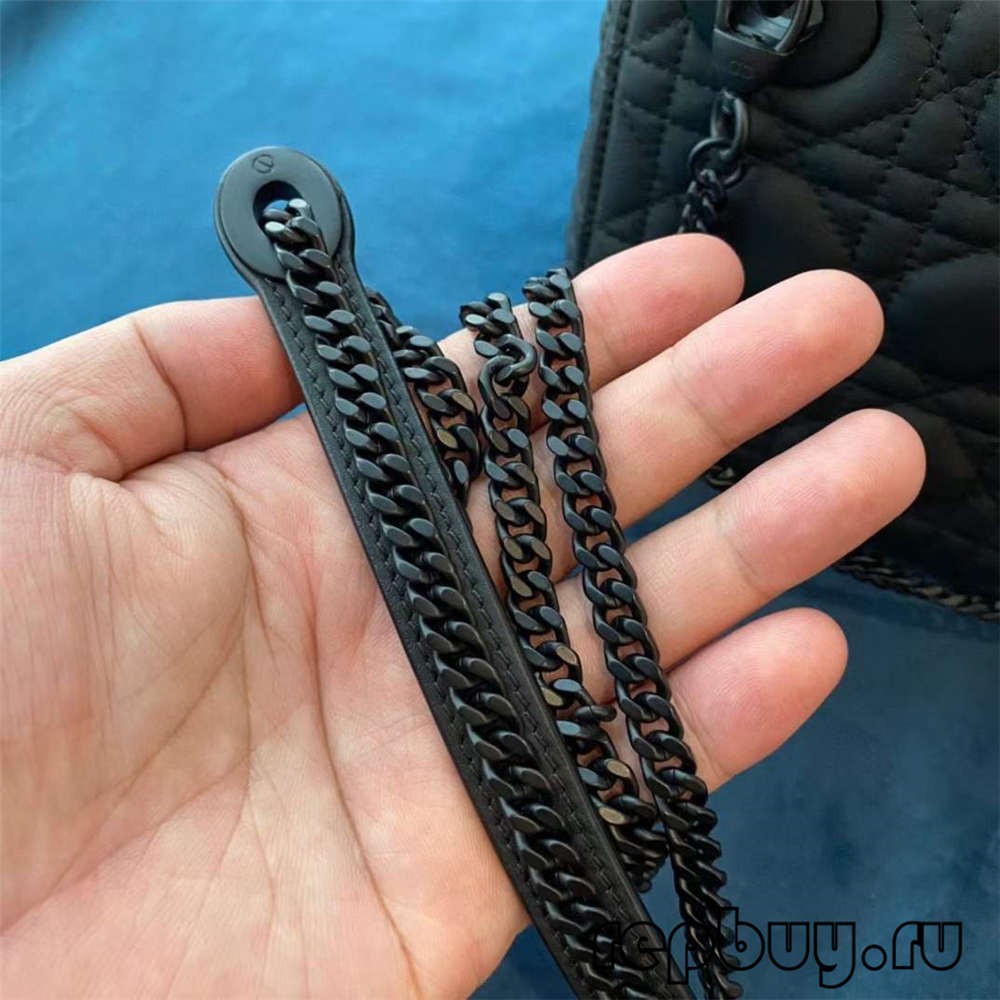 LADY DIOR Mini Black Top Replika Handtassen Matt Koeienhuid Echte of Fake Check (2022 Special)-Bêste kwaliteit Fake Louis Vuitton Bag Online Store, Replika ûntwerper tas ru