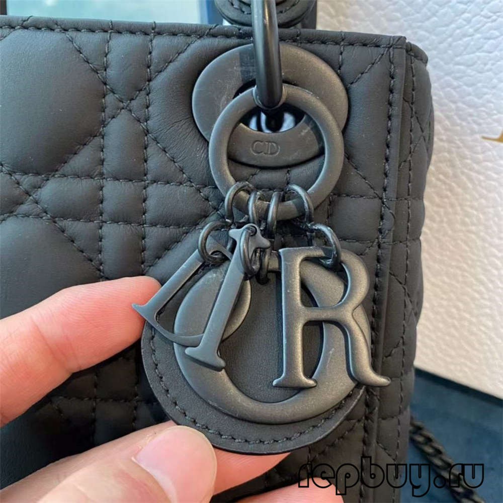 LADY DIOR Mini Black Top Replica Handbags Matte Cowhide Real ou Fake Check (2022 Special) - Loja online de bolsa Louis Vuitton falsa de melhor qualidade, bolsa de designer de réplica ru