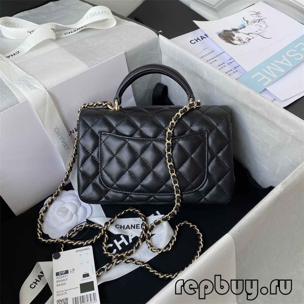 Chanel Mini classic flap handle Tas replika kualitas terbaik (2022 paling anyar)-Toko Online Tas Louis Vuitton Palsu Kualitas Terbaik, Tas desainer replika ru