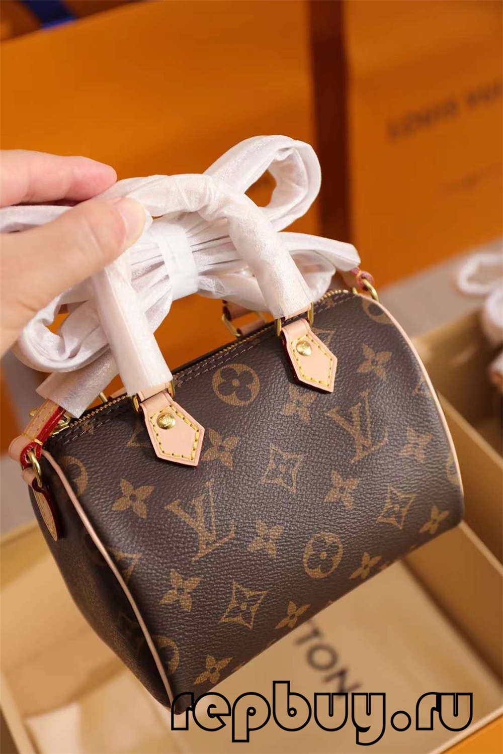 Louis Vuitton M81085 Nano Speedy 16cm top quality bag replica (2022 Latest)-Best Quality Fake Louis Vuitton Bag Online Store, Replica designer bag ru