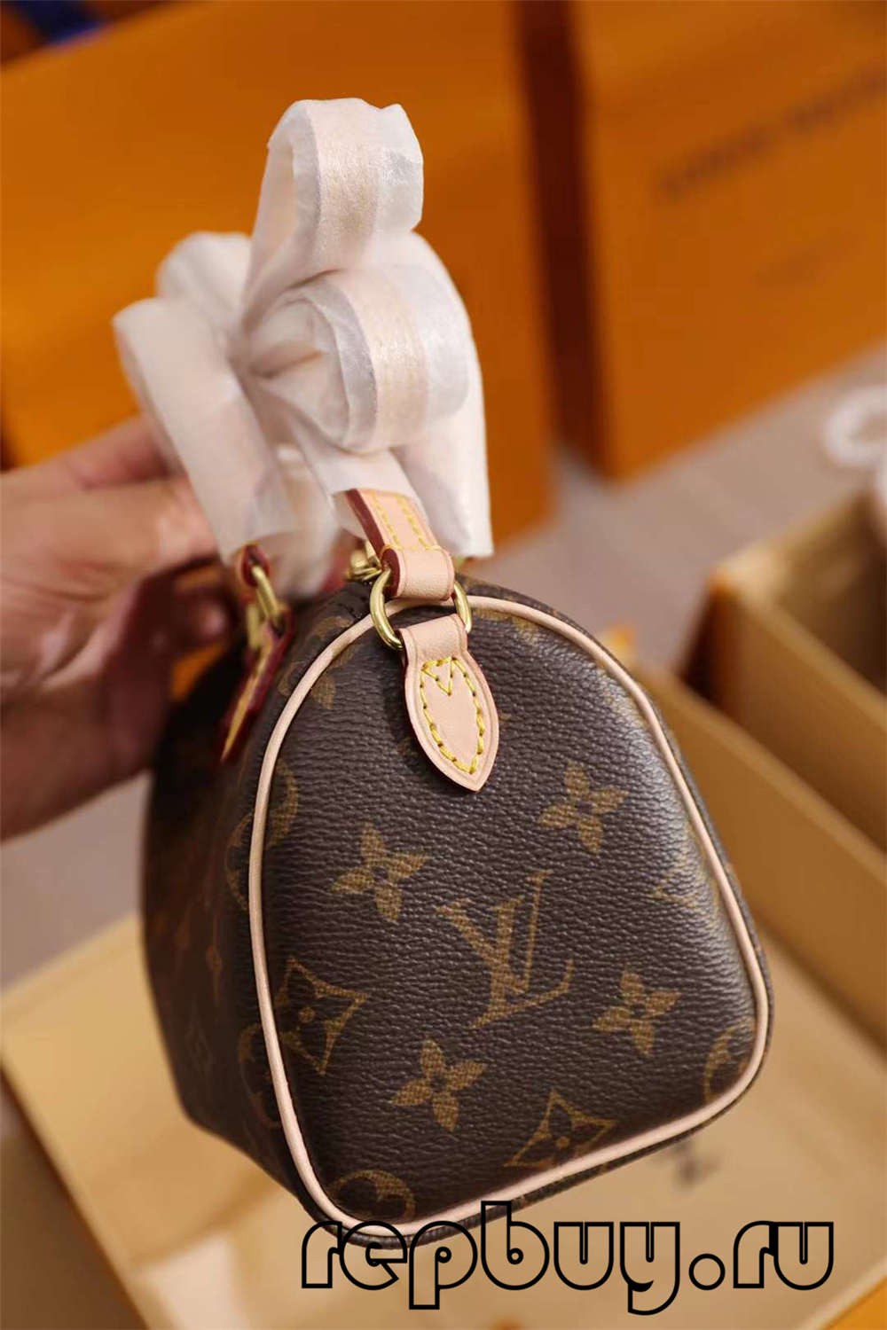 Louis Vuitton M81085 Nano Speedy 16cm vrhunske replike torbi (Najnovije iz 2022.)-Najkvalitetnija lažna torba Louis Vuitton online trgovina, replika dizajnerske torbe ru