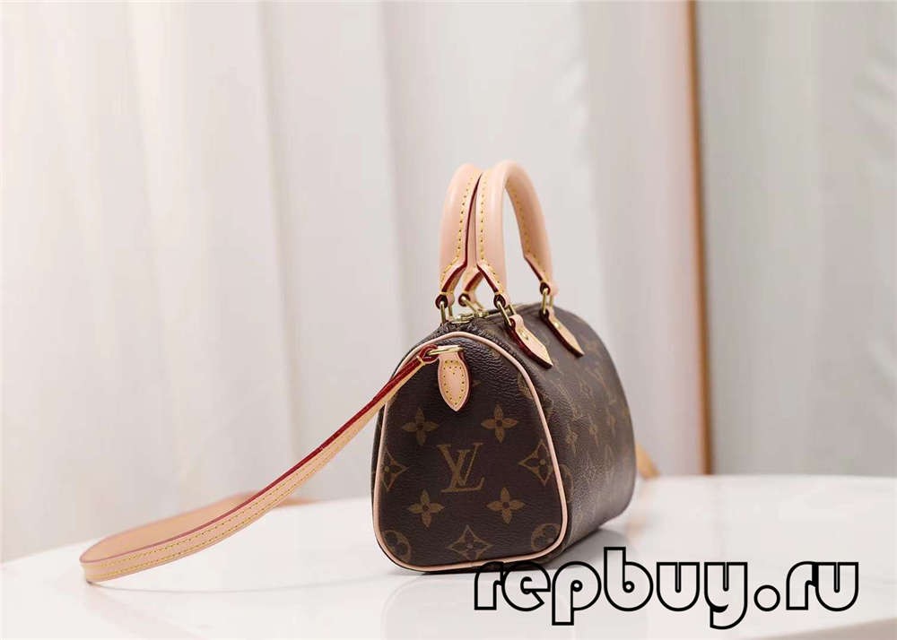 Louis Vuitton M81085 Nano Speedy 16 см-ийн дээд зэргийн хуулбар цүнх (2022 онд шинэчлэгдсэн) - Шилдэг чанарын хуурамч Louis Vuitton цүнхний онлайн дэлгүүр, Replica дизайнер цүнх ru