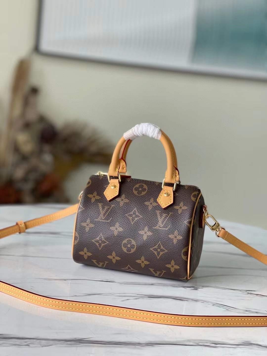 Louis Vuitton M81085 NANO SPEEDY საუკეთესო ხარისხის რეპლიკა ჩანთა (2022 განახლებული) - საუკეთესო ხარისხის ყალბი Louis Vuitton ჩანთა ონლაინ მაღაზია, რეპლიკა დიზაინერის ჩანთა ru