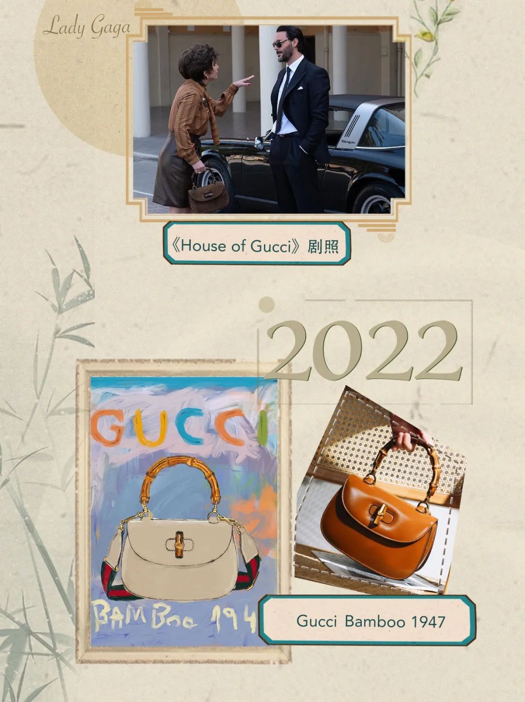 Gucci sili ona ta'uta'ua fa'atusa taga fa'ailoga - Gucci Bamboo 1947 (2022 lomiga fou)-Tagata Lelei Fake Louis Vuitton Bag Faleoloa i luga ole laiga, Fa'atusa taga fa'ailoga taga ru