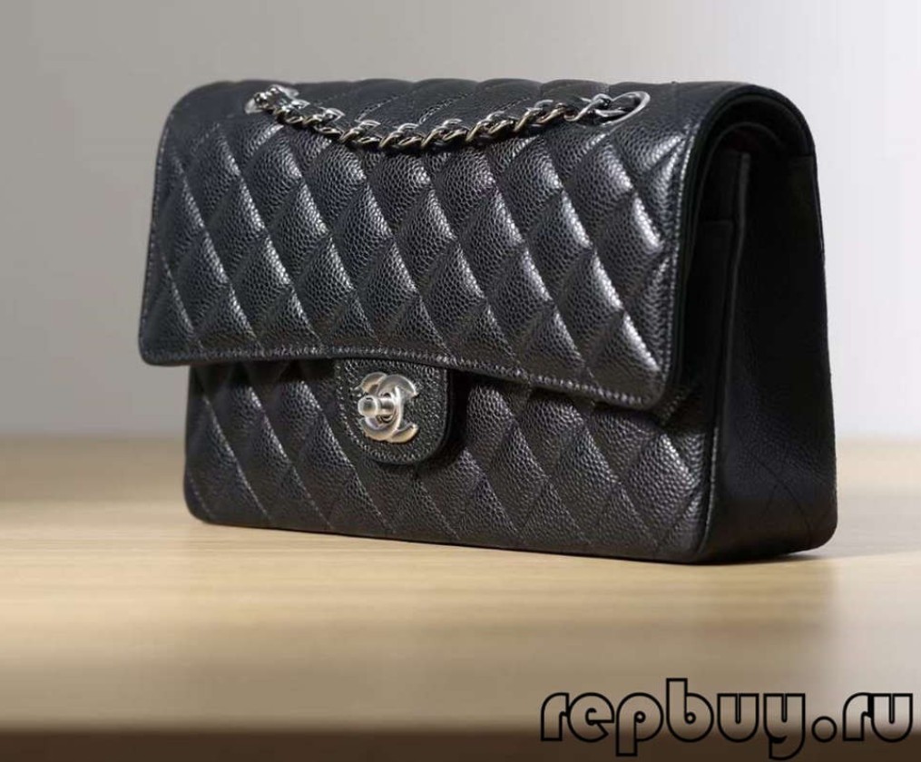Бестселлер Shebag за все время — Лучшая реплика Самая классическая сумка Chanel среднего размера 25 см с классическим клапаном (Chanel CF Caviar Leather Black) (обновлено в 2022 г.) — интернет-магазин поддельной сумки Louis Vuitton лучшего качества, дизайнерская сумка Replica ru