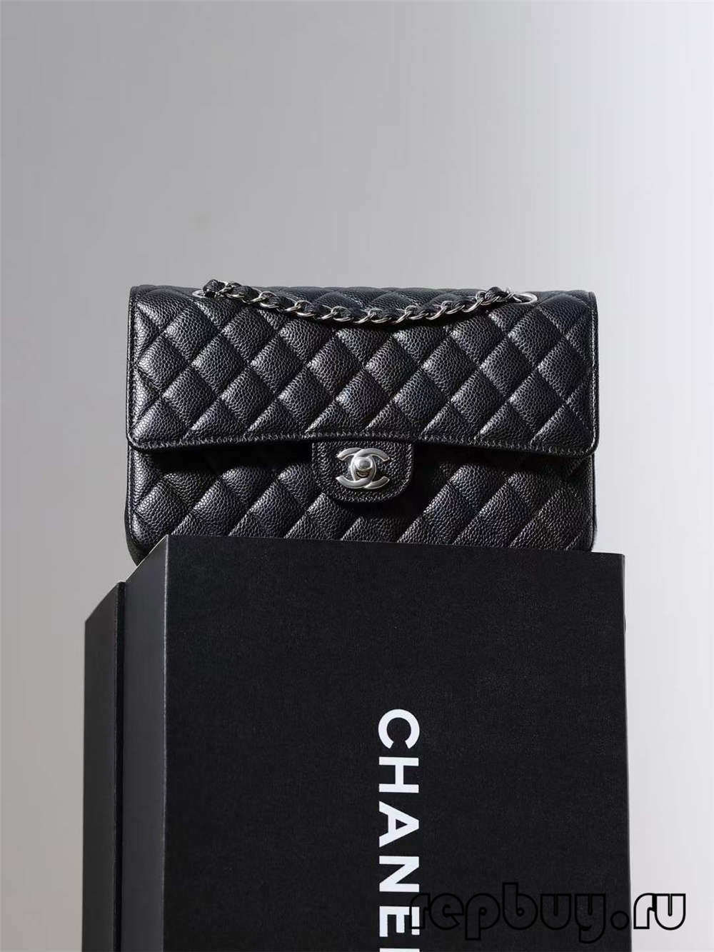 Завжди бестселер Shebag——Найкраща репліка класичної середньої 25 см класичної сумки Chanel (Chanel CF Caviar Leather Black) (оновлено 2022 р.) — Інтернет-магазин підробленої сумки Louis Vuitton найкращої якості, копія дизайнерської сумки ru
