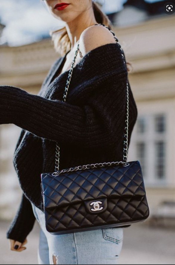 Shebag All-time Best Seller——Top Replica Chanel's Most Classic Medium 25cm Classic Flap (Chanel CF Caviar Leather Black) (2022 atualizado) - Loja online de bolsa Louis Vuitton falsa de melhor qualidade, bolsa de designer de réplica ru