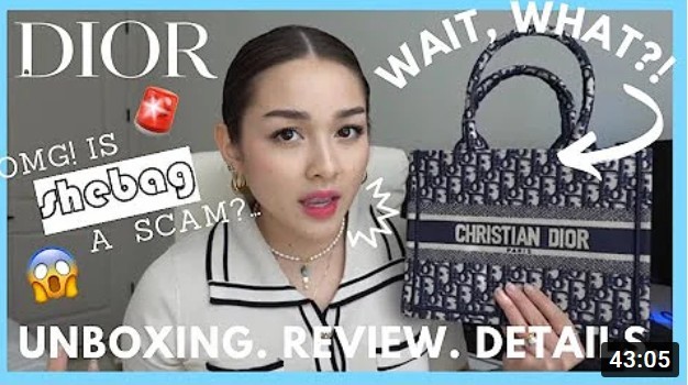 SHEBAG ຄຸ້ມຄ່າບໍ? | CHRISTIAN DIOR SMALL TOTE (Unboxing + Honest Review) | ສິນຄ້າຫຼູຫຼາລາຄາບໍ່ແພງ (2022 ລ່າສຸດ)-ຄຸນນະພາບດີທີ່ສຸດການທົບທວນກະເປົາຜູ້ອອກແບບປອມ, Replica designer bag ru