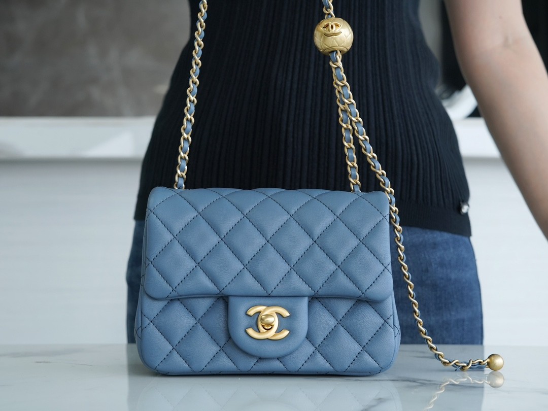 How good quality is a Shebag replica Chanel Classic flap with golden ball 23K bag Blue (2023 updated)-Toko Online Tas Louis Vuitton Palsu Kualitas Terbaik, Tas desainer replika ru