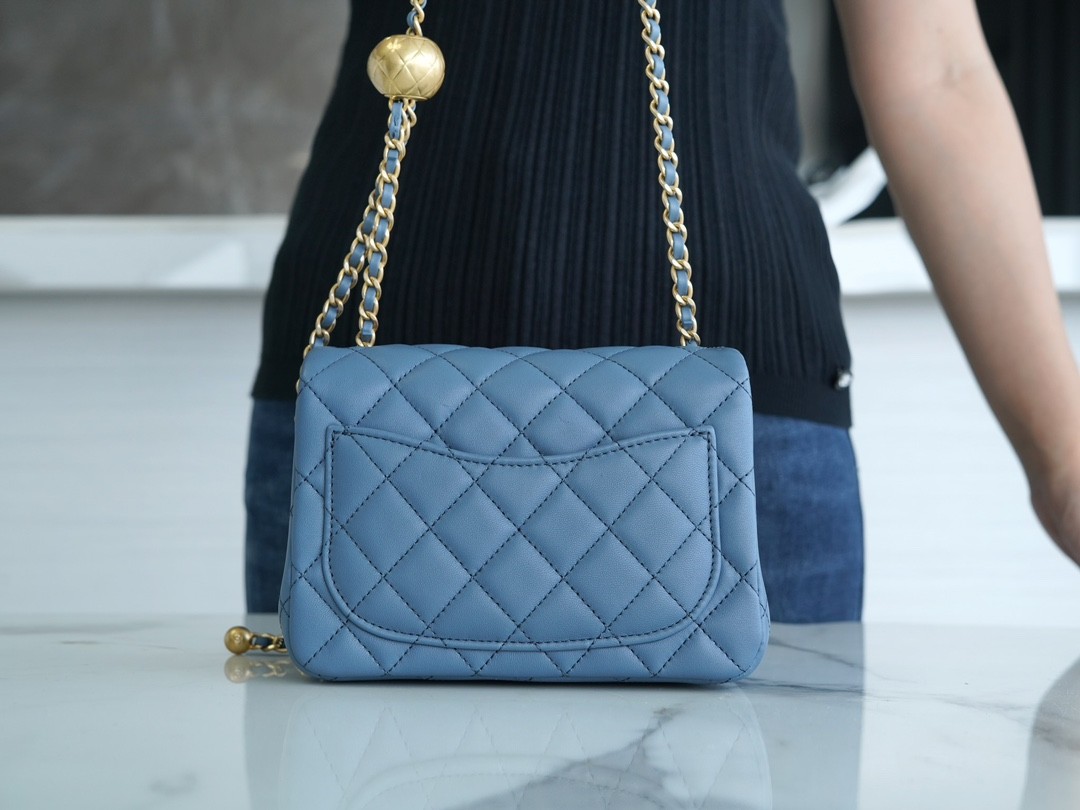 How good quality is a Shebag replica Chanel Classic flap with golden ball 23K bag Blue (2023 updated)-Best Quality Fake designer Bag Review, Replica designer bag ru